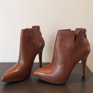 Brown Corso Como Leather Booties great condition
